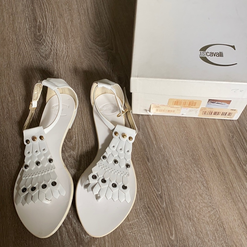 Just Cavalier White Sandals